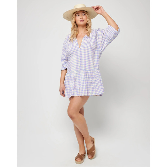 NWT - L*Space (by REVOLVE) Vida Dress in Park Slope Gingham SMALL MSRP: $139 - Picture 2 of 6